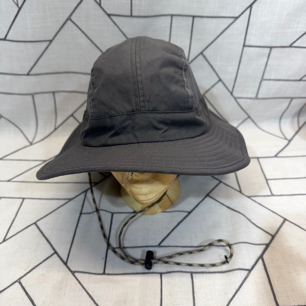 Swiss Tech Performance Sun Hat S/M Grey Neck Flap Mesh Vented Boonie Hiking